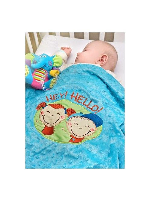 Gyerek kétoldalas pléd Sensillo Hey Hello 75x100 cm