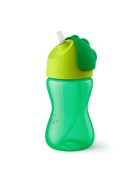 Bájos itató pohár hajlékony szívószállal Avent 300 ml zöld