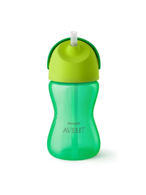 Bájos itató pohár hajlékony szívószállal Avent 300 ml zöld