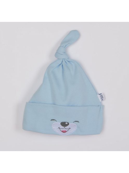 Baba pamut sapka Bobas Fashion Lucky kék