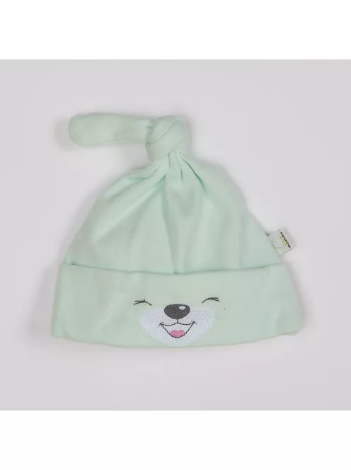 Baba pamut sapka Bobas Fashion Lucky zöld