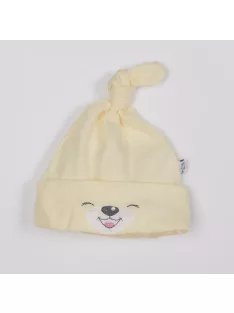 Baba pamut sapka Bobas Fashion Lucky krémszínű