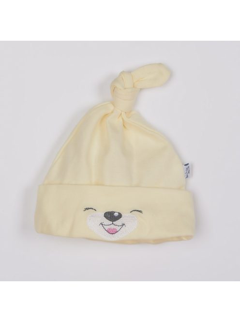 Baba pamut sapka Bobas Fashion Lucky krémszínű