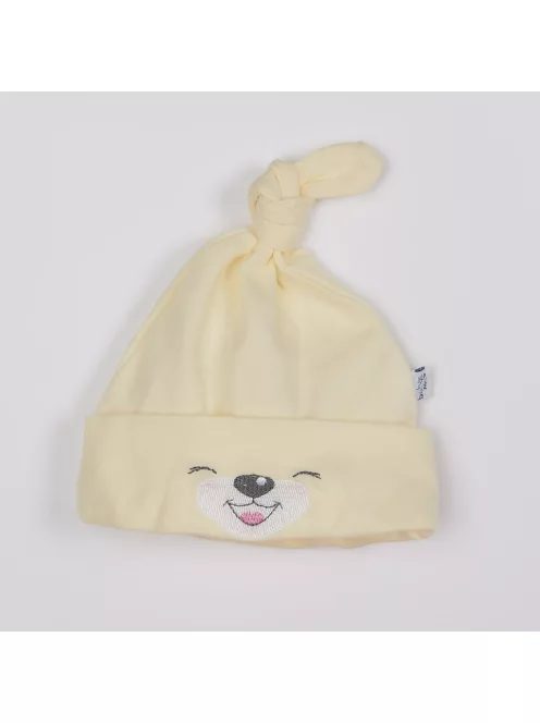Baba pamut sapka Bobas Fashion Lucky krémszínű