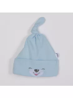 Baba pamut sapka Bobas Fashion Lucky kék