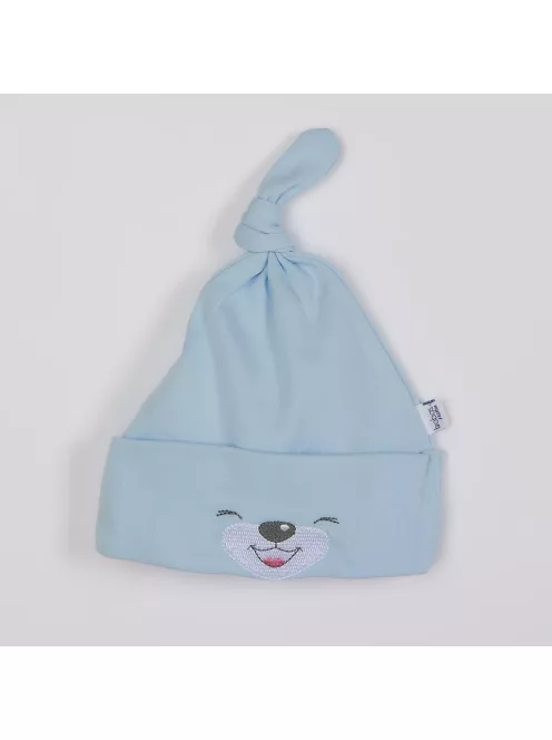 Baba pamut sapka Bobas Fashion Lucky kék