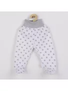 Baba lábfejes nadrág New Baby Classic II szürke csillagokkal