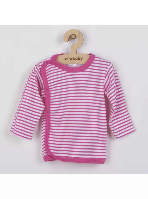 Baba ingecske New Baby Classic II rózsaszín csíkokkal