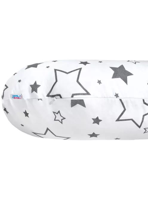 Univerzális szoptatós párna C alakú New Baby szürke csillagok