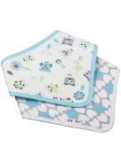 Gyerek előke-kendő Akuku 2 db bagoly-szívecske