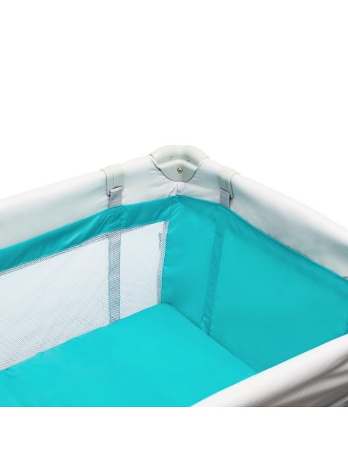 Gyermek utazóágy emelőbetéttel Baby Mix Elefánt kék