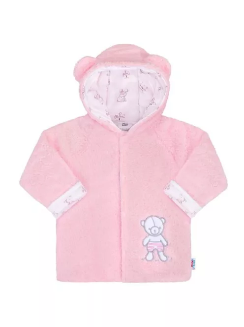 Téli baba kabátka New Baby Nice Bear rózsaszín