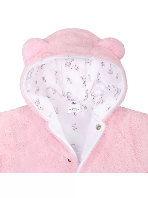 Téli baba kabátka New Baby Nice Bear rózsaszín
