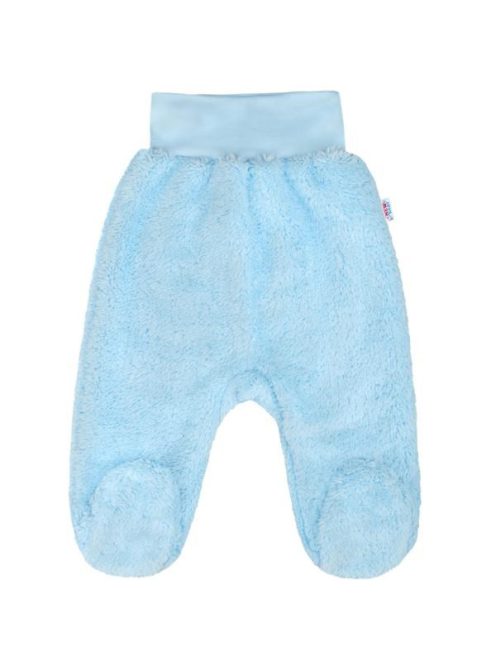 Baba plüss lábfejes nadrág New Baby Nice Bear kék