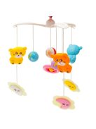 Körhinta a kiságy fölé világító vetítővel  Baby Mix piros