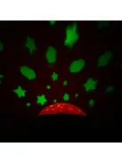 Körhinta a kiságy fölé világító vetítővel  Baby Mix piros