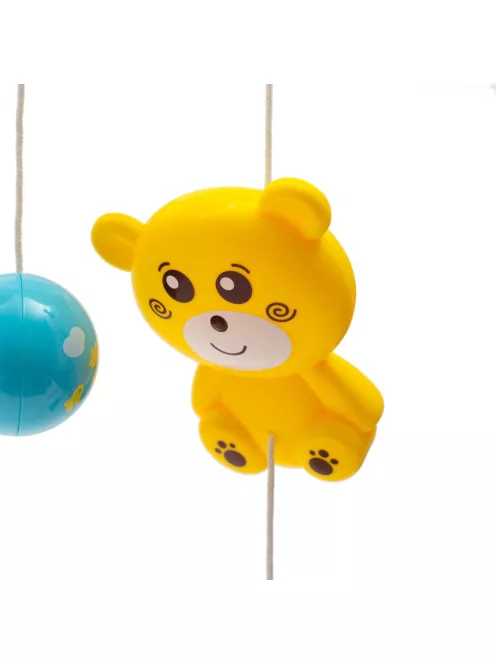 Körhinta a kiságy fölé világító vetítővel  Baby Mix piros