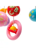 Körhinta a kiságy fölé világító vetítővel  Baby Mix piros