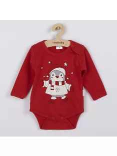Baba hosszú ujjú body New Baby Winter Penguin