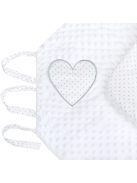 Luxus megkötős pólya Minka New Baby fehér 75x75 cm