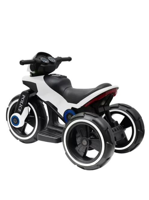 Gyermek elektromos motor Baby Mix POLICE fehér