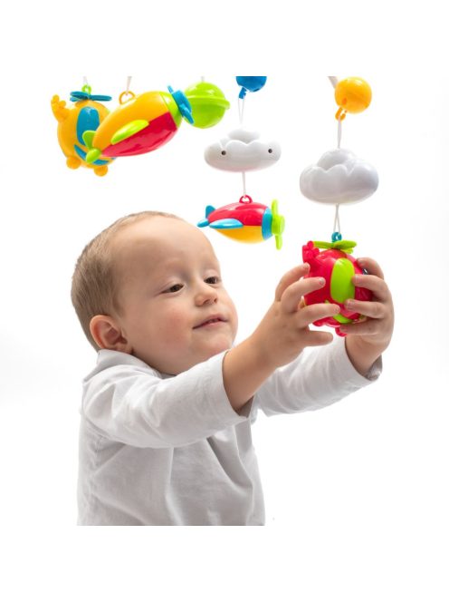 Körhinta a kiságy fölé projektorral és távirányítóval Baby Mix kék