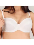 Félig merevítős szoptató melltartó New Baby Eva fehér