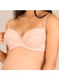 Félig merevítős szoptató melltartó New Baby Eva bézs