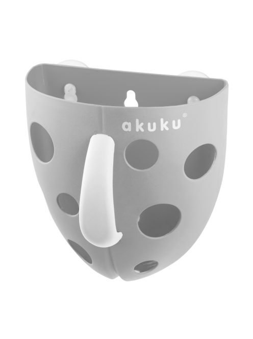 Műanyag fürdőjáték tároló Akuku szürke