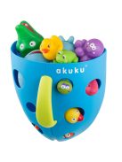 Műanyag fürdőjáték tároló Akuku szürke