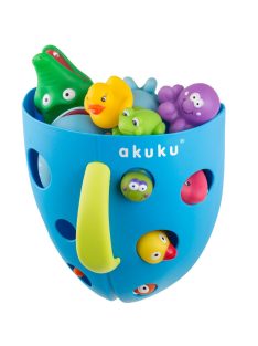 Műanyag fürdőjáték tároló Akuku szürke