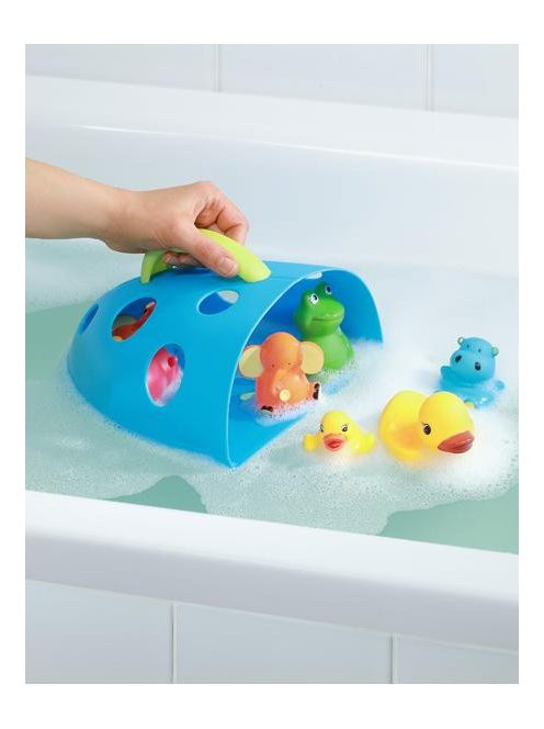 Műanyag fürdőjáték tároló Akuku szürke