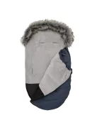 Gyermek lábzsák NEW BABY szőrmével sötétkék