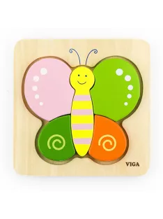Fa képes kirakó puzzle Viga Pillangó
