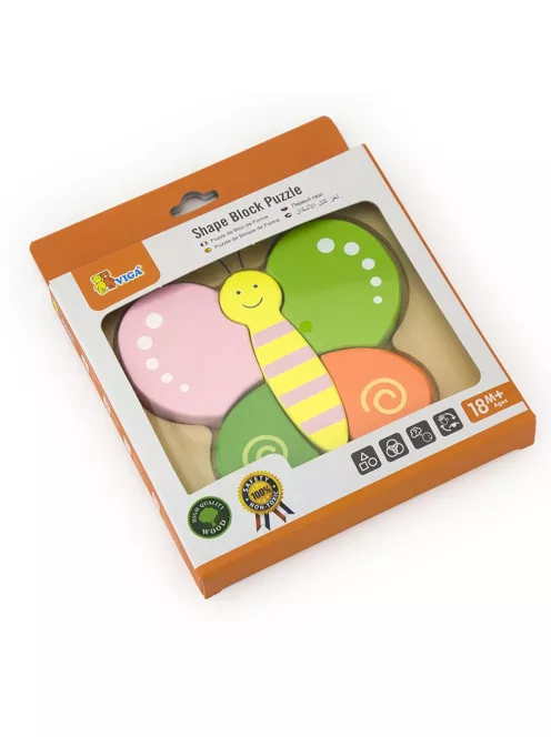 Fa képes kirakó puzzle Viga Pillangó