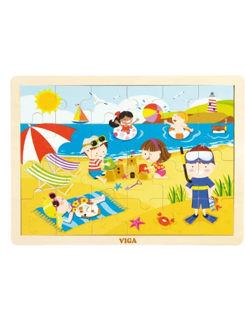 Gyermek fa kirakó puzzle Viga Nyár