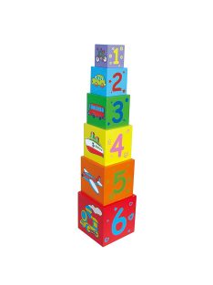 Fa oktatási piramisa kockák gyerekeknek Viga