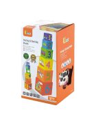 Fa oktatási piramisa kockák gyerekeknek Viga