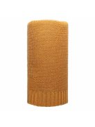 Bambusz kötött takaró NEW BABY 100x80 cm mustár