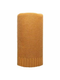 Bambusz kötött takaró NEW BABY 100x80 cm mustár