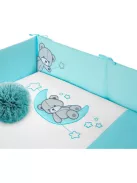 6-részes ágyneműhuzat Belisima Teddy Bear 100/135 türkiz