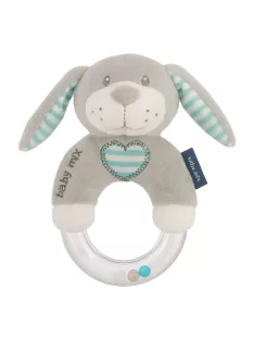 Csörgős plüss játék Baby Mix kutya menta
