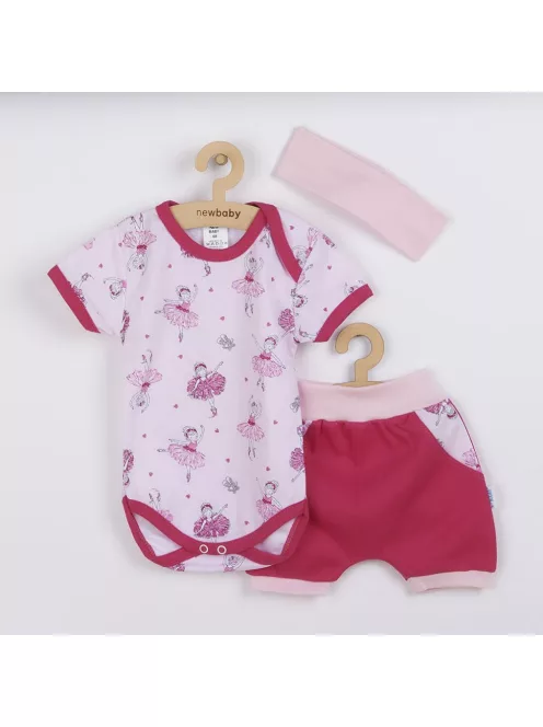 3-részes nyári pamut együttes New Baby Perfect Summer táncos
