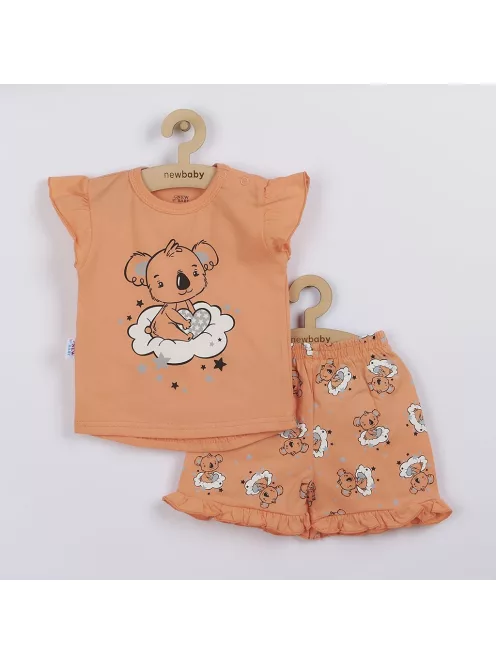 Gyermek nyári pizsama New Baby Dream lazacszín