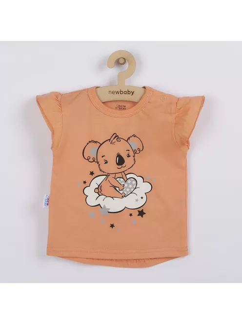 Gyermek nyári pizsama New Baby Dream lazacszín