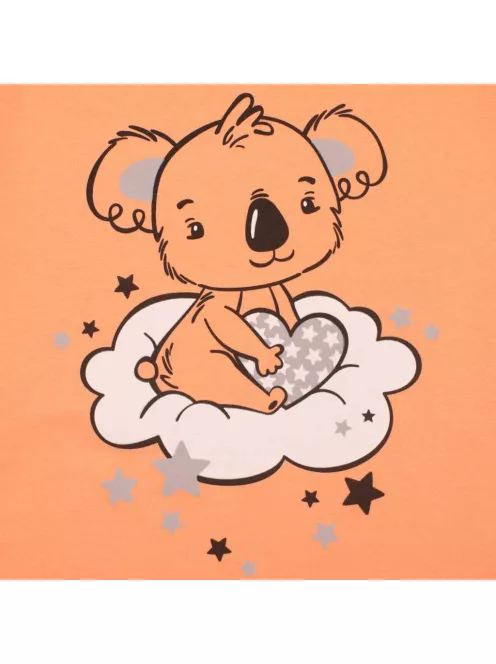 Gyermek nyári pizsama New Baby Dream lazacszín