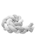 Védő fonott rácsvédő kiságyba New Baby Csillag szürke-fehér