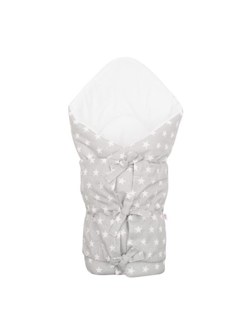 Klasszikus megkötős pólya New Baby Csillag szürke-fehér