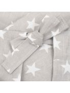 Klasszikus megkötős pólya New Baby Csillag szürke-fehér