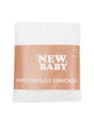 Jersey lepedő kiságyba New Baby 120x60 fehér
